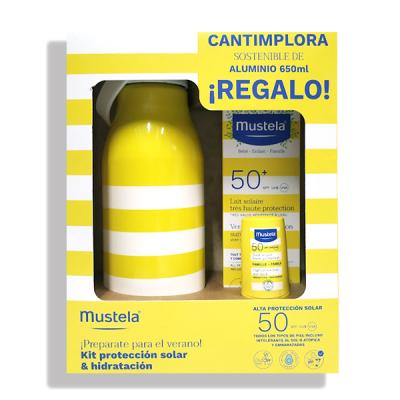 PACK PROTECCION SOLAR & HIDRATACIÓN + LECHE SOLAR SPF50 (40ML) + STICK SOLAR SPF50 (10G) + CANTIMPLORA ALUMINIO (650ML) REGALO!
