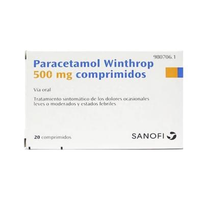 PARACETAMOL WINTHROP 500mg COMPRIMIDOS (20 comprimidos)