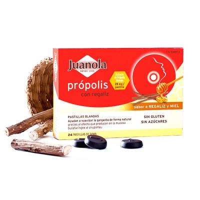 PASTILLAS PROPOLIS REGALIZ Y MIEL (24 PASTILLAS)