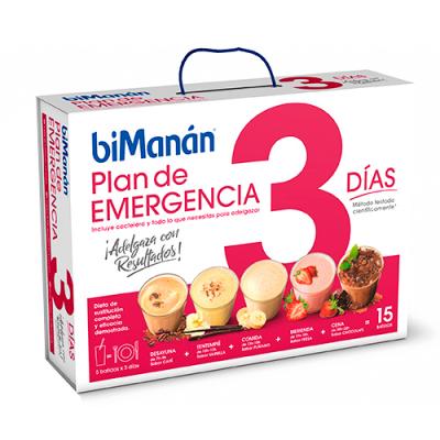 PLAN DE EMERGENCIA 3 DIAS (5 BATIDOS X 3 DIAS)
