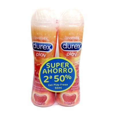 PLAY FRESA PLEASURE GEL LUBRICANTE HIDROSOLUBLE DUPLO (2 UNIDADES x 50ML)