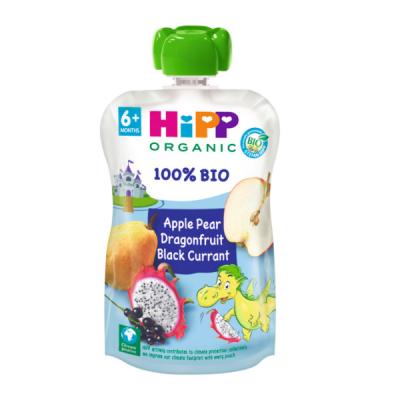 POUCHES DRAGON DE MANZANA PERA FRUTA DRAGON Y GROSELLA BIO (100G)