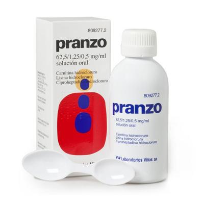 PRANZO 62,5 / 1,25 / 0,5mg/ml SOLUCION ORAL (200ml)