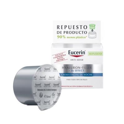 HIALURON FILLER 3X TRIPLE EFFECT CREMA NOCHE PIEL SECA  RECARGA (50ML)