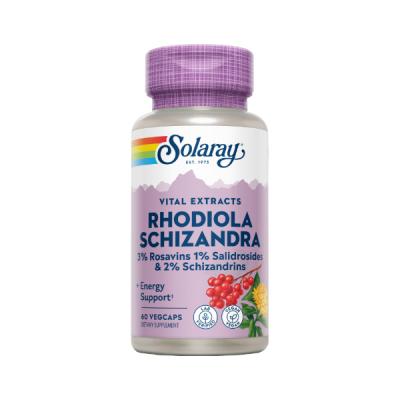 SCHIZANDRA & RODHIOLA 500MG (60 VEGCAPS)