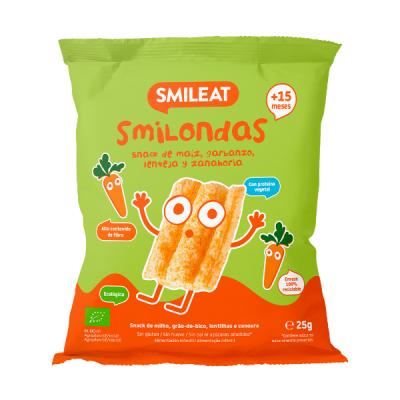 SMILEONDA SNACKS MAIZ, LEGUMBRE Y ZANAHORIA