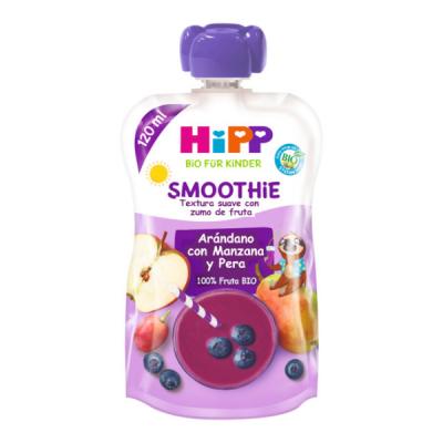 SMOOTHIE DE ARANDANOS CON MANZANA Y PERA BIO (120ML)