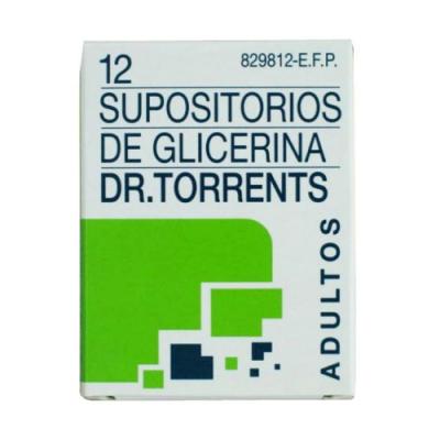 SUPOSITORIOS DE GLICERINA DR. TORRENTS ADULTOS BOTE (12uds)
