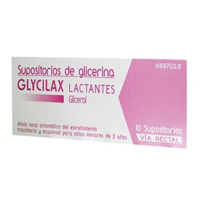 SUPOSITORIOS DE GLICERINA GLYCILAX LACTANTES (10 supositorios)