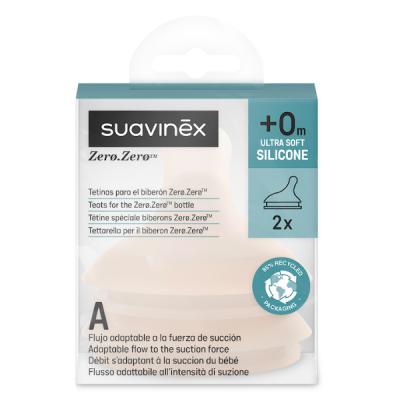 TETINA ZERO.ZERO ANTICÓLICO SILICONA LACTANCIA MIXTA FLUJO A +0M (1 UNIDAD)