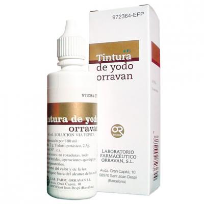 TINTURA de YODO ORRAVAN (25ml)