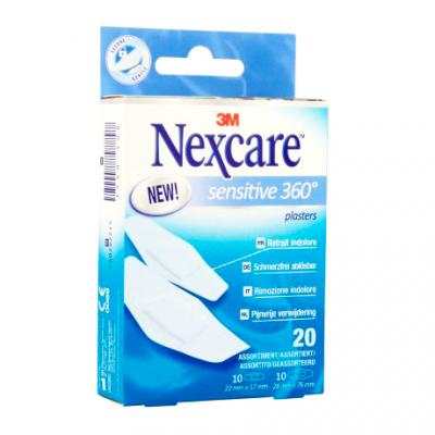 Nexcare Tiras Adhesivas  Sensitive 360º (20uds)