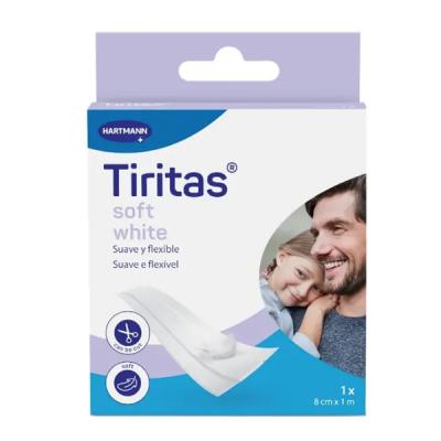 TIRITAS SOFT WHITE SENSITIVE ELASTIC  (1M X 8CM)