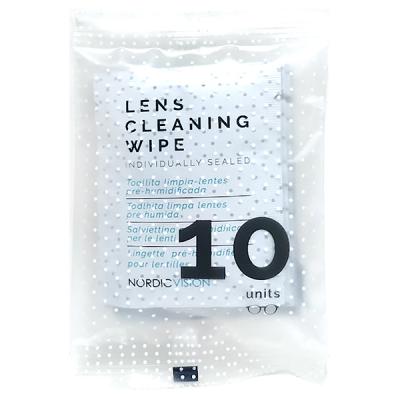 TOALLITAS LIMPIA GAFAS PRE-HUMIDIFICADAS (10 UNIDADES) 