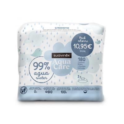 PACK AHORRO TOALLITAS HÚMEDAS AGUA (3 X 72 UNIDADES)