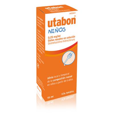 UTABON NIÑOS 0,25 mg/ml GOTAS NASALES (15ml)