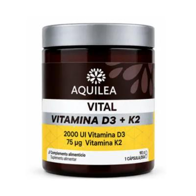 VITAL VITAMINA D3 + K2 (90 CAPSULAS)