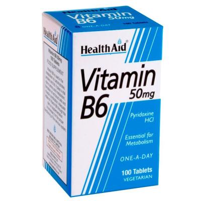Vitamina B6-Piridoxina Clorhidrato 50mg (100comp)