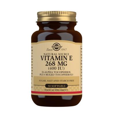 Vitamina E 400 UI (50 cápsulas blandas vegetales)