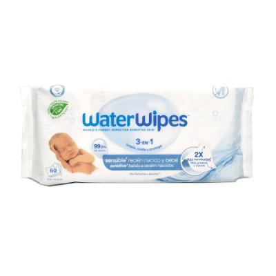 WATERWIPES TOALLITAS HÚMEDAS LIMPIEZA BEBE (60 UNIDADES)