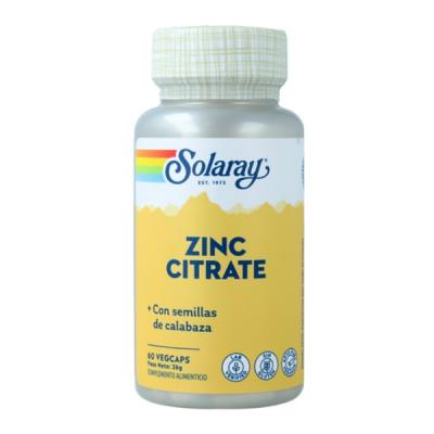 ZINC CITRATE 25MG + SEMILLAS CALABAZA (60 VEG.CAPSULAS)