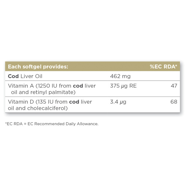 SOLGAR ACEITE HIGADO BACALAO (100 CÁPSULAS BLANDAS)