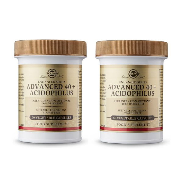 SOLGAR ACIDOPHILUS 40+ AVANZADO (120 CÁPSULAS VEGETALES)