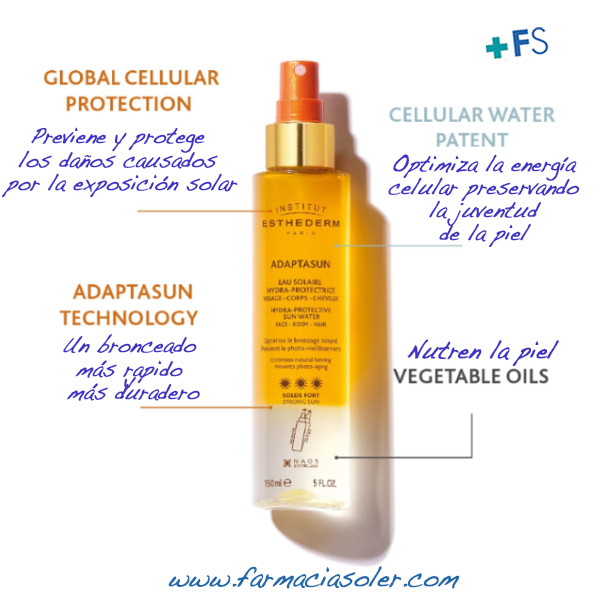 ESTHEDERM ADAPTASUN AGUA HIDRAPROTECTORA SOL FUERTE  (150ml)