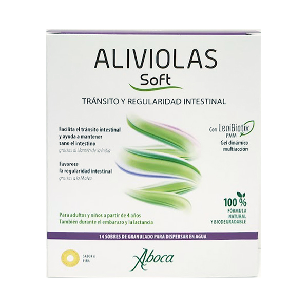 ABOCA ALIVIOLAS SOFT SABOR PIÑA + 4 AÑOS (14 SOBRES X 3,8G)