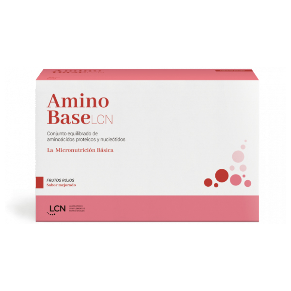 LCN LABORATORIOS AMINO BASE SABOR FRUTOS ROJOS (30 sobres de 9,6g)