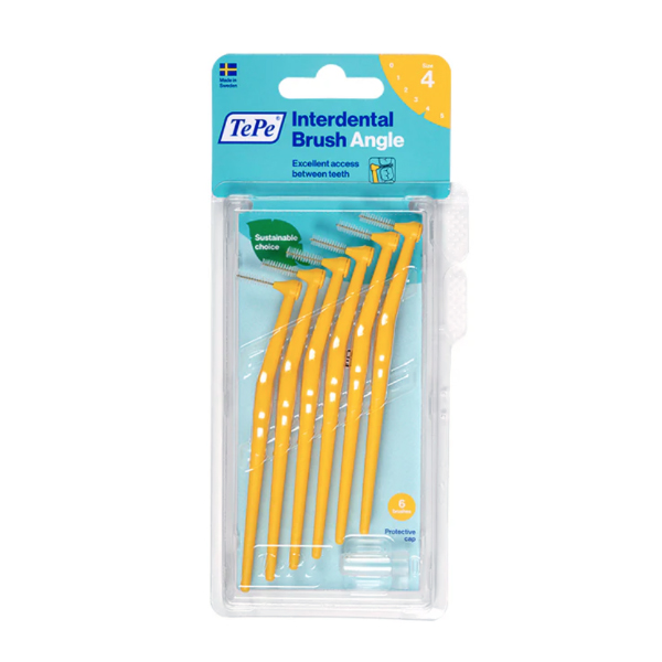 TEPE ANGLE CEPILLO INTERDENTAL AMARILLO ANGULADO (6 UNIDADES)