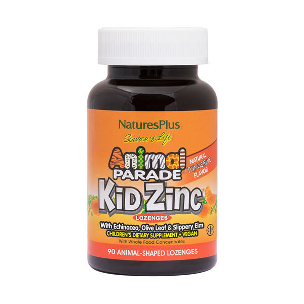 NATURE'S PLUS Animal Parade® KidZinc®  (90COMP. SABOR MANDARINA)