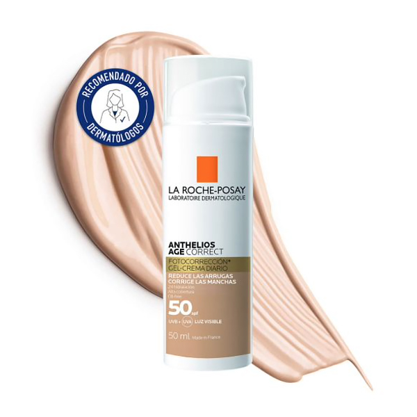 LA ROCHE POSAY ANTHELIOS AGE CORRECT SPF50 GEL-CREMA FOTOCCORRECION DIARIA CON COLOR (50ML)