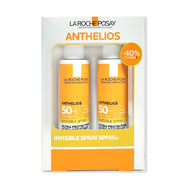 LA ROCHE POSAY Anthelios Duplo Spray Invisible Spf 50+ (2 UNIDADES x200ml)