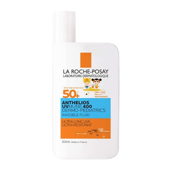 LA ROCHE POSAY ANTHELIOS UV-MUNE 400 DERMOPEDIATRICS FLUIDO INVISIBLE PROTECTOR SOLAR ROSTRO SPF50+ PARA NIÑOS (50ML)
