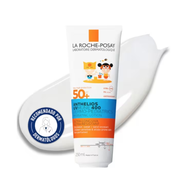 LA ROCHE POSAY ANTHELIOS UV-MUNE 400 DERMOPEDIATRICS LECHE PROTECTOR SOLAR SPF50+ PARA NIÑOS (250ml)