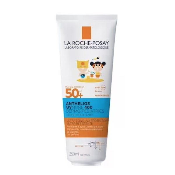 LA ROCHE POSAY ANTHELIOS UV-MUNE 400 DERMOPEDIATRICS LECHE PROTECTOR SOLAR SPF50+ PARA NIÑOS (250ml)