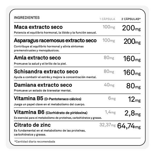 SUPERLATIVA APHRODITE  BALANCE HORMONAL (60 CAPSULAS)