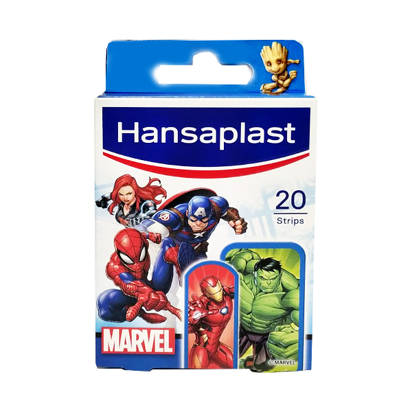 HANSAPLAST APÓSITO ADHESIVO MARVEL 2 TAMAÑOS (20 STRIPS)
