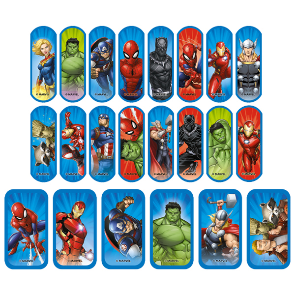 HANSAPLAST APÓSITO ADHESIVO MARVEL 2 TAMAÑOS (20 STRIPS)