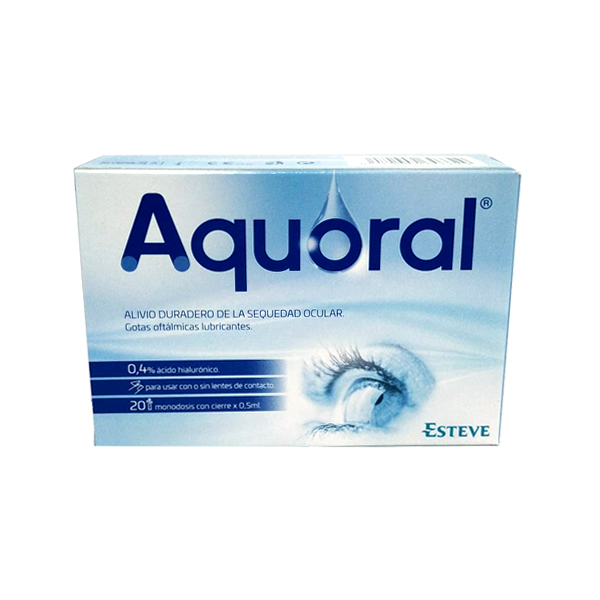ESTEVE AQUORAL® 0,4% de Ácido Hialurónico (20 Monodosis x 0,5ml)