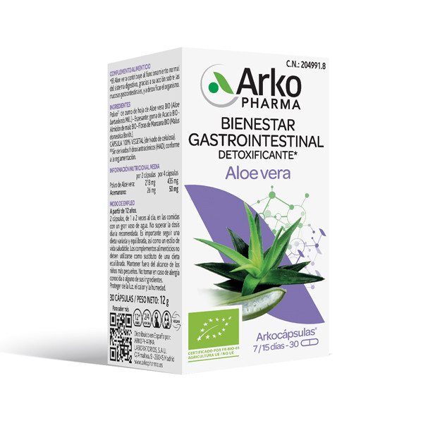 ARKOPHARMA ARKOCAPSULAS® ALOE VERA BIO (30 CÁPSULAS)