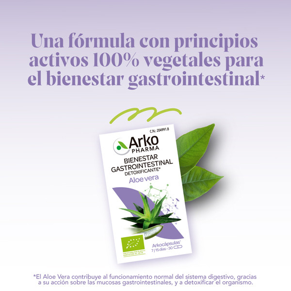 ARKOPHARMA ARKOCAPSULAS® ALOE VERA BIO (30 CÁPSULAS)