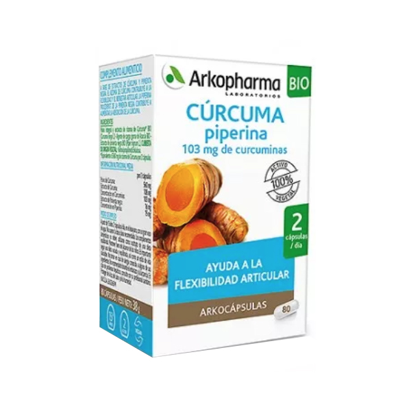ARKOPHARMA ARKOCÁPSULAS® CÚRCUMA BIO (80caps)	