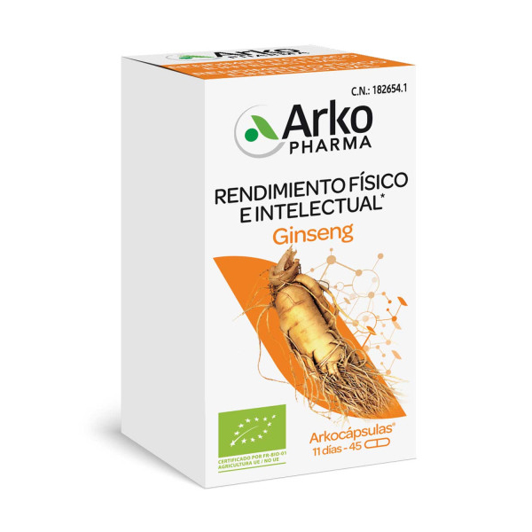 ARKOPHARMA ARKOCÁPSULAS GINSENG BIO (45 CAPSULAS)