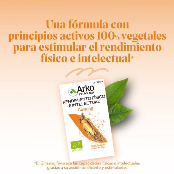 ARKOPHARMA Arkocápsulas® Ginseng BIO (84 cápsulas)