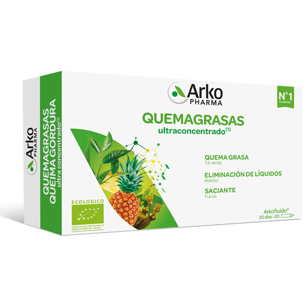 ARKOPHARMA Arkofluido® Quemagrasa Bio (20 ampollas)
