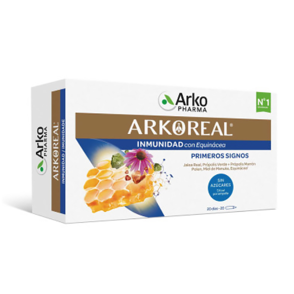 ARKOPHARMA ARKOREAL® JALEA REAL INMUNIDAD BIO (20 AMPOLLAS)	