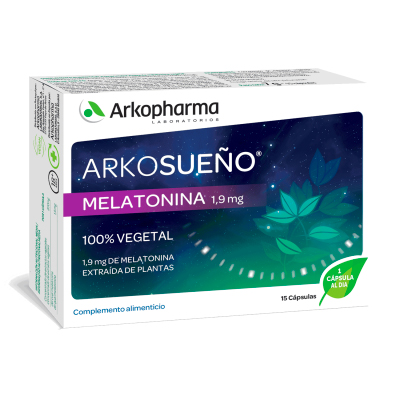 Arkosueño Melatonina 100% Vegetal 1,9mg (15 caps)