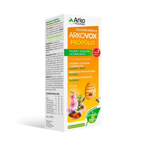 ARKOPHARMA ARKOVOX PRÓPOLIS MENTA solución bebibles (140ml)